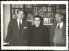 Miguel Delibes Setién junto a José Luis Martín Descalzo y José María Gironella en su casa del Pas...