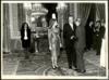 Miguel Delibes Setien es recibido en el Palacio Real por Juan Carlos de Borbón y Sofía de Grecia,...