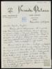 Carta de Marión Ament a Miguel Delibes Setién, sobre su ruta por España para organizar una visita.