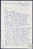 Carta de Noel Clarasó a Miguel Delibes Setién, sobre el envío de una carta manuscrita para hacerl...