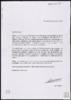 Carta de Jorge Valdano a Miguel Delibes Setién, agradeciendo su participación en el libro "C...