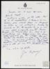 Carta de Pere Gimferrer Torrens a Miguel Delibes Setién, agradeciéndole sus palabras de consuelo ...
