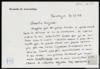 Carta de Bernardo de Arrizabalaga a Miguel Delibes Setién, sobre su estado de salud.