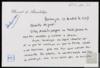Carta de Bernardo de Arrizabalaga a Miguel Delibes Setién, sobre su estado de ánimo y relación co...