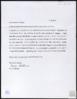 Carta de Brian Sullivan a Miguel Delibes Setién, sobre fecha de visita a Sedano (Burgos) para tra...
