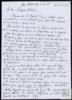 Carta de Francesca Boada a Miguel Delibes Setién.