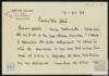 Carta de Miguel Delibes Setién a José Vergés, sobre listado de personas a quien enviar "Cinc...