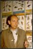 Miguel Delibes Setién junto a unos carteles del Instituto para la Conservación de la Naturaleza-I...