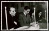 Miguel Delibes Setién y Ángeles de Castro el día de su boda en la capilla del Colegio Nuestra Señ...