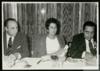 Ángeles de Castro comparte mesa con otros señores.