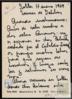 Carta de Caty Juan a Miguel Delibes Setién.