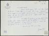 Carta de Julián Marías a Miguel Delibes Setién.