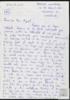 Carta de Barrie Wharton a Miguel Delibes Setién, agradecido por haberle invitado a su casa y rega...