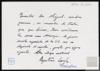 Carta de Agustín Cerezales Laforet a Miguel Delibes Setién, agradeciendo las palabras de consolac...