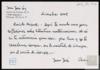 Carta de Juan José Coy a Miguel Delibes Setién, sobre el envío de reflexiones acerca de literatur...