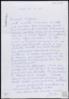 Carta de Pochi a Miguel Delibes Setién, agradecida por la felicitación enviada por sus bodas de o...