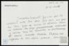 Carta de Rosario Bofill a Miguel Delibes Setién, sobre envío del último libro de Lorenzo Gomis.