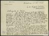 Carta de Ignacio Agustí a Miguel Delibes Setién comentando la novela "La sombra del ciprés e...