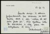 Carta de Pilar Miró a Miguel Delibes Setién, sobre la intención de adaptar al cine "Señora d...